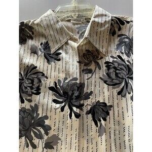 Vintage Starington Silk Floral Long Sleeve Blouse Size 14